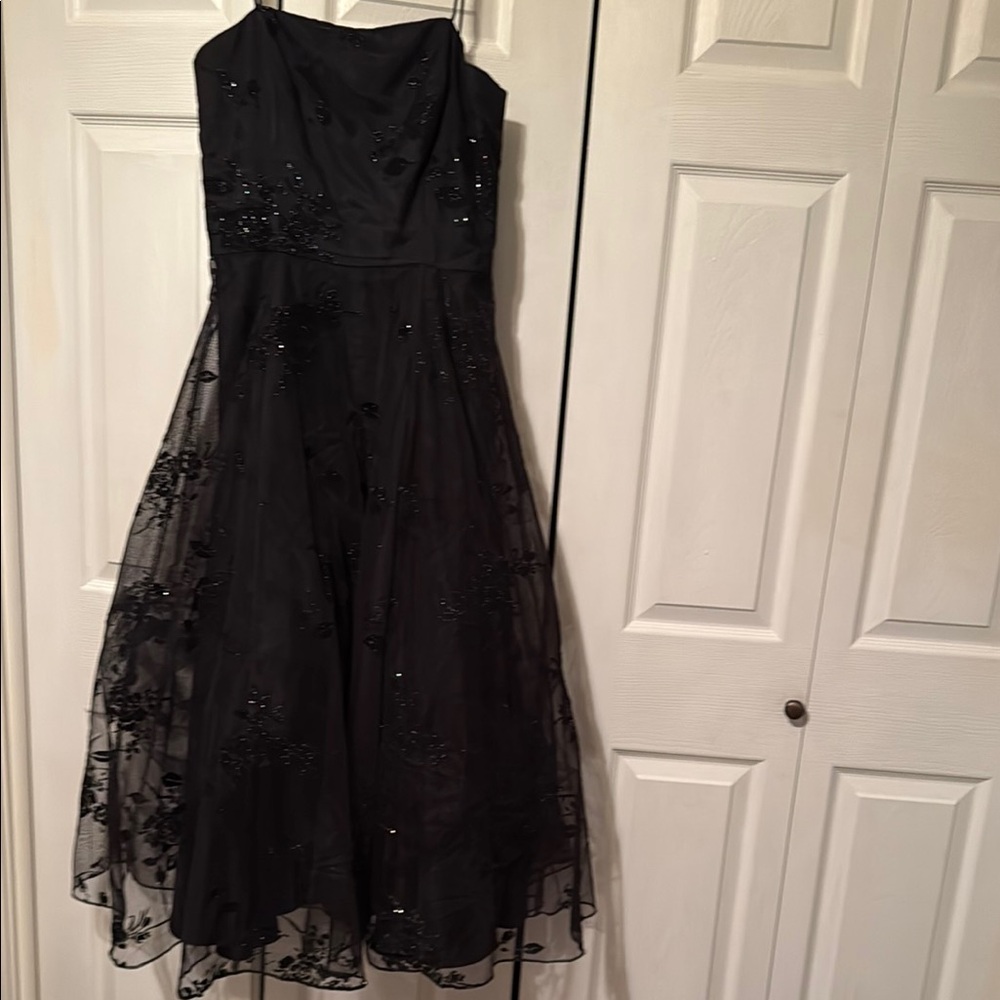 Alex Evenings Elegant Black Gown with Embellishments